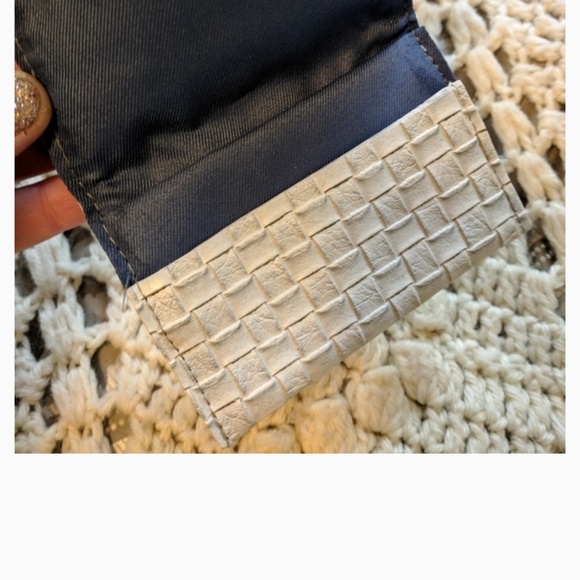 Gold and silver Wallet card holder woven business - Picture 8 of 8